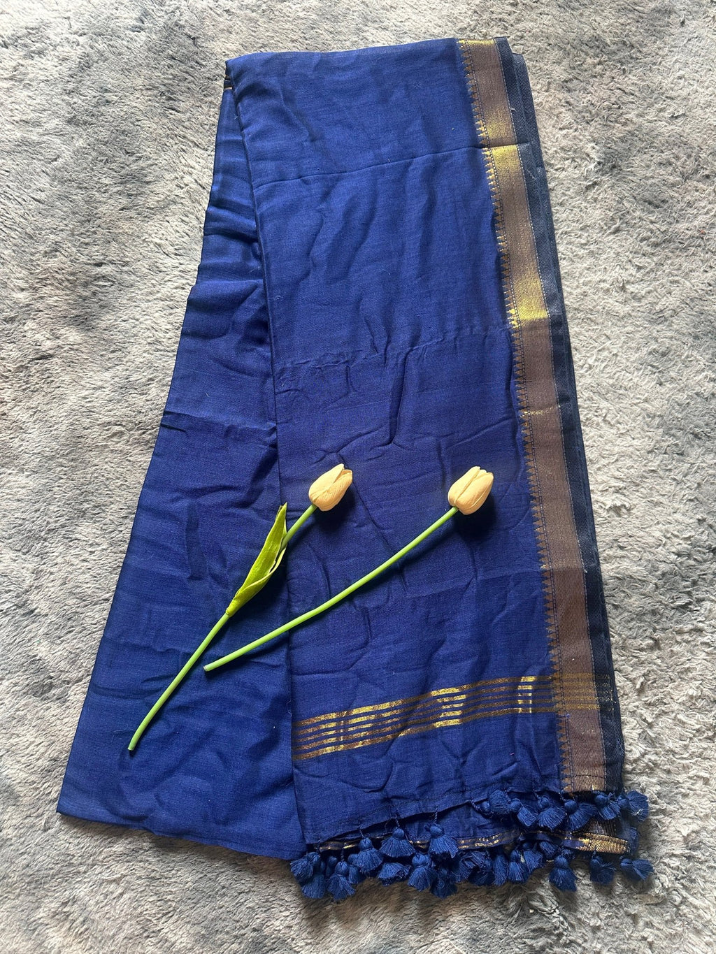 Premium Mul - Plain Blue - ChaayamCo