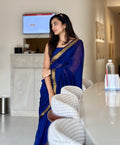Premium Mul - Plain Blue - ChaayamCo