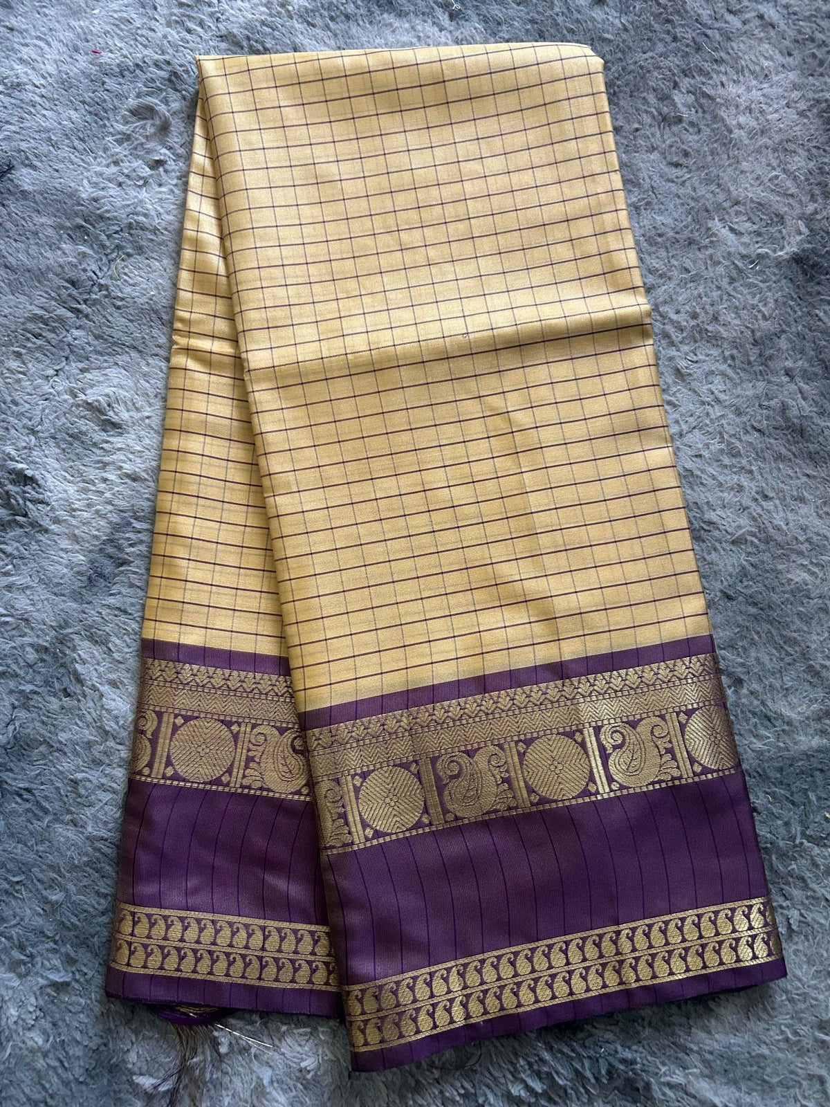 Semi Silk - Gold Plum - ChaayamCo
