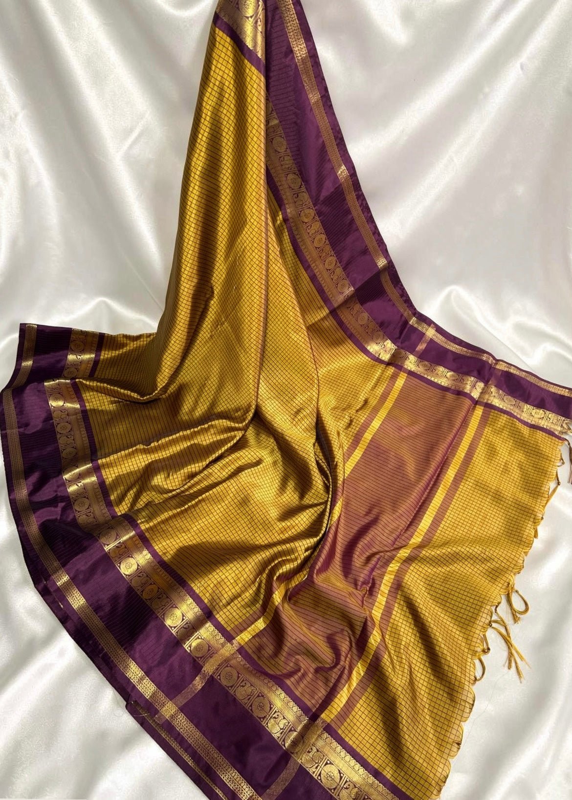 Semi Silk - Gold Plum - ChaayamCo