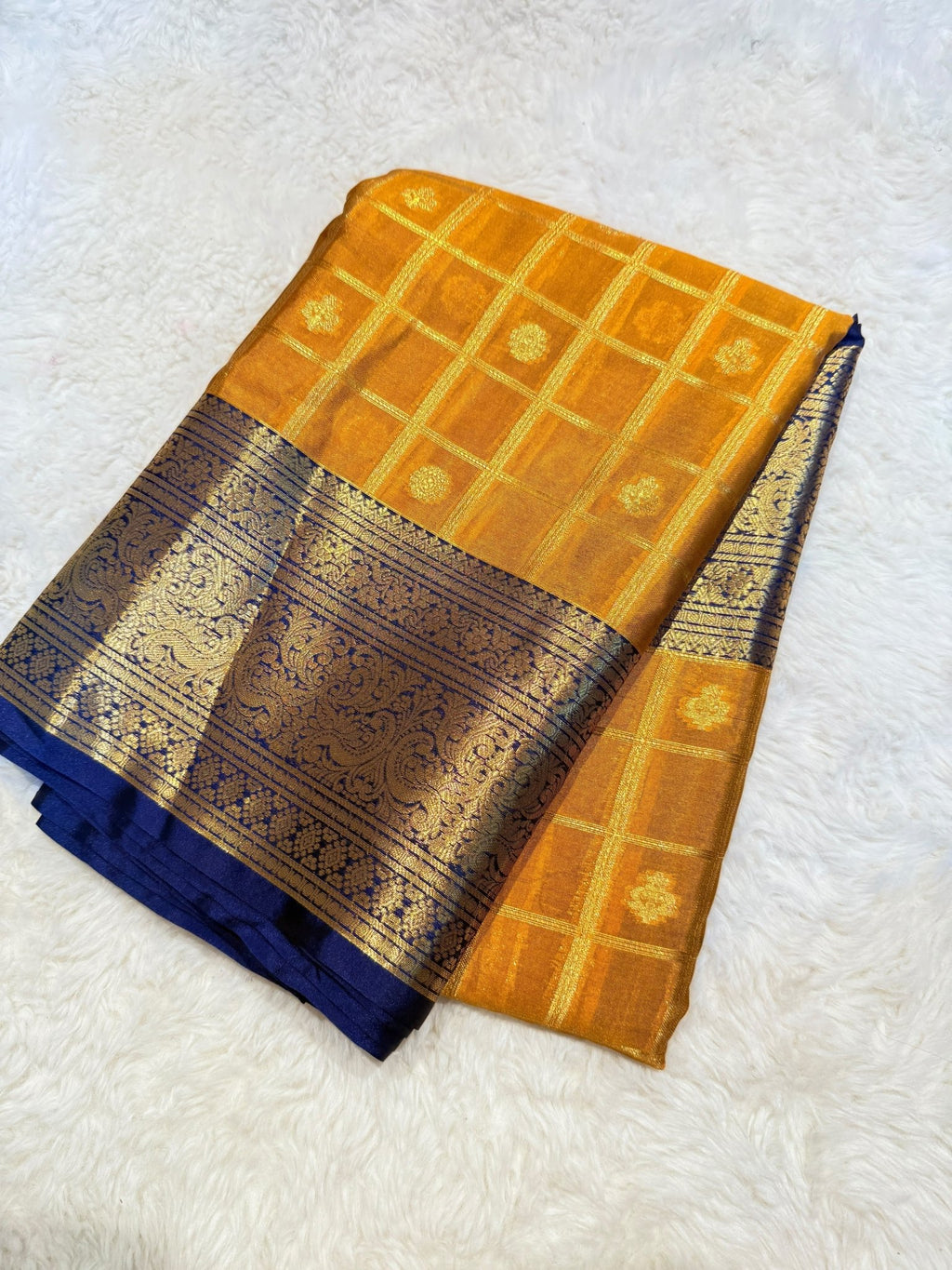 Semi Silk - Golden Blue - ChaayamCo
