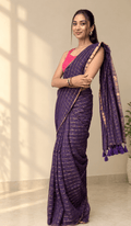 Violet Gold Checks - ChaayamCo